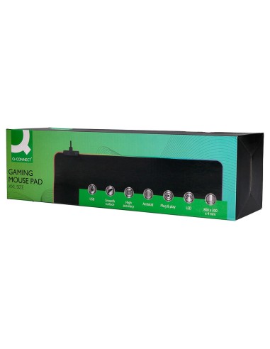 ALFOMBRILLA RATON Q-CON.XXL ILUMINACION LED USB NG.800X300X4MM