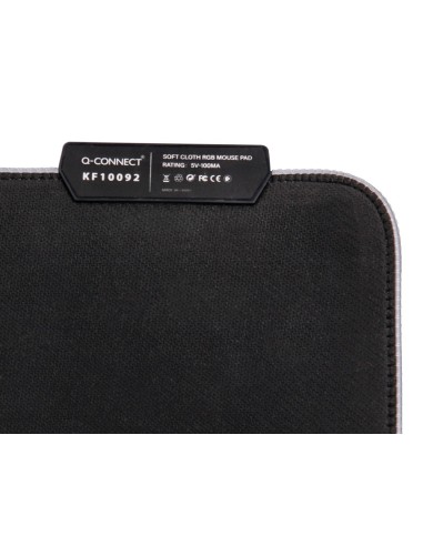 ALFOMBRILLA RATON Q-CON.ILUMINACION LED CONEXION USB NG.350X250X3MM