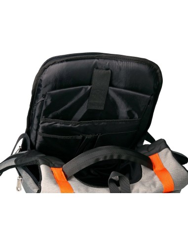 MOCHILA PORTATIL Q-CON.18 NG./GRIS IMPERMEABLE 460X170X310MM