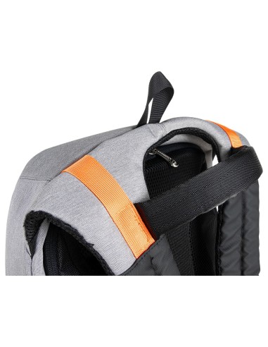 MOCHILA PORTATIL Q-CON.18 NG./GRIS IMPERMEABLE 460X170X310MM