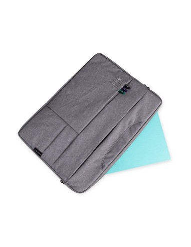 MALETIN PORTATIL Q-CON.15,6 ASAS RETRACTILES 3 BOL. EXT.GRIS