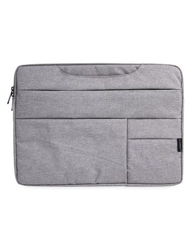 MALETIN PORTATIL Q-CON.15,6 ASAS RETRACTILES 3 BOL. EXT.GRIS