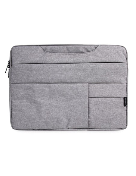 MALETIN PORTATIL Q-CON.15,6 ASAS RETRACTILES 3 BOL. EXT.GRIS