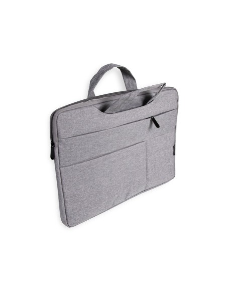 MALETIN PORTATIL Q-CON.15,6 ASAS RETRACTILES 3 BOL. EXT.GRIS