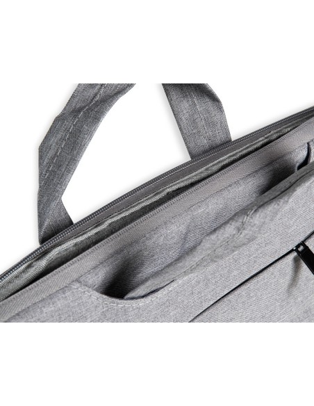 MALETIN PORTATIL Q-CON.15,6 ASAS RETRACTILES 3 BOL. EXT.GRIS