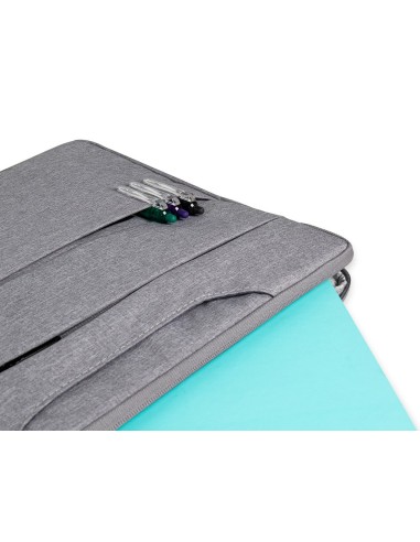 MALETIN PORTATIL Q-CON.15,6 ASAS RETRACTILES 3 BOL. EXT.GRIS