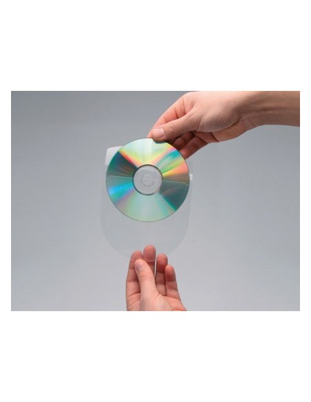 FUNDA AUTOADH. CD Q-CON.C/SOLAPA PK.10 UDS.