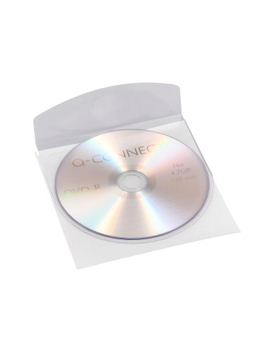 FUNDA AUTOADH. CD Q-CON.C/SOLAPA PK.10 UDS.