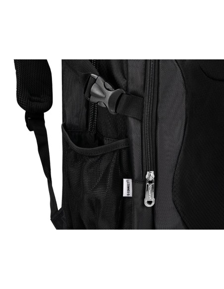 MOCHILA PARA PORTATIL Q-CONNECT 18" NEGRA 1 ASA 1 BOLSILLO EXTERIOR