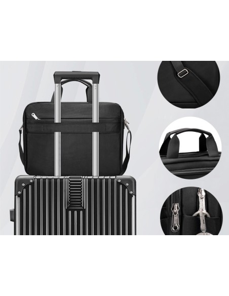 MALETIN PORTATIL Q-C/15,5" NG.1 ASA 1 BOLSILLO EXTERIOR 390X310X120MM