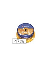 DVD-R VERBATIM 4.7GB VEL. 16X 120 MIN 25 UD. 2