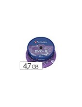 DVD+R VERBATIM 4.7GB VEL. 16X 120 MIN 25 UD. 2