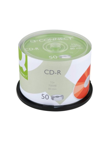 CD-R Q-CON. CAP. 700MB DURACION 80MIN VELOCIDAD 52X 50 UDS.
