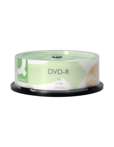 DVD-R Q-CON. CAP. 4,7GB DUR.120MIN VEL. 16X 25 UD.