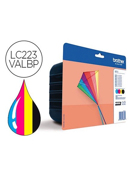 LC-223VALBP CARTUCHO BROTHER RAINBOW PK. ALTA CAP. 550 PG.