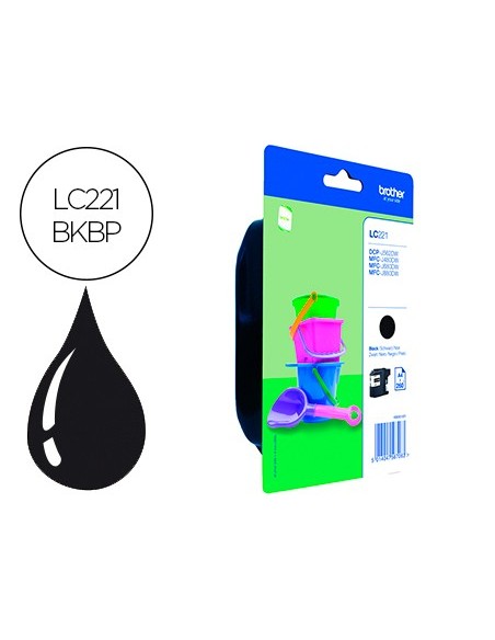 LC-221BKBP CARTUCHO BROTHER NG. 260 PG.