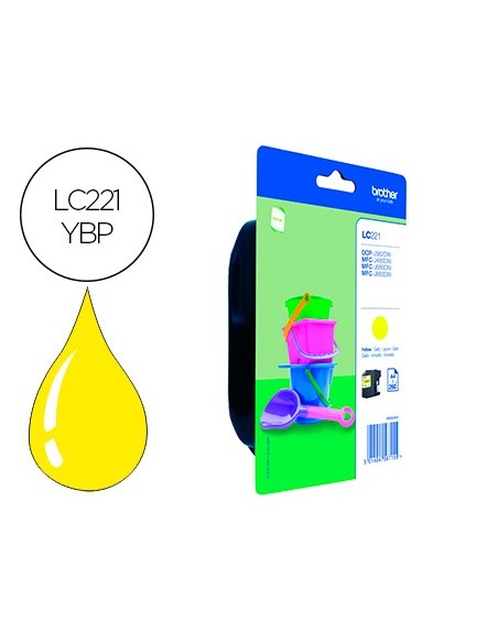 LC-221YBP CARTUCHO  BROTHER AM. 260 PG.