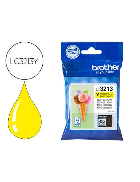 LC-3213Y CARTUCHO BROTHER AM. 400 PG.