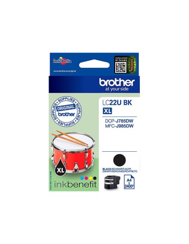 LC-22UBKBP CARTUCHO BROTHER NG. ALTA CAP. 2400 PG.