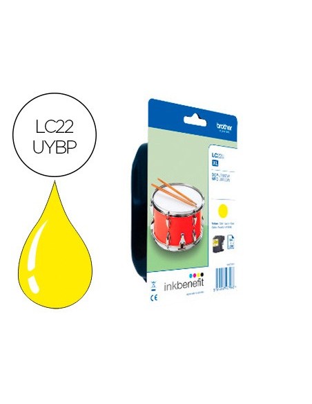 LC-22UYBP CARTUCHO BROTHER AM. ALTA CAP. 1200 PG.