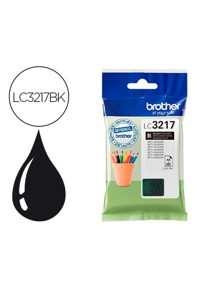 LC-3217BK CARTUCHO BROTHER NG. 550 PG.