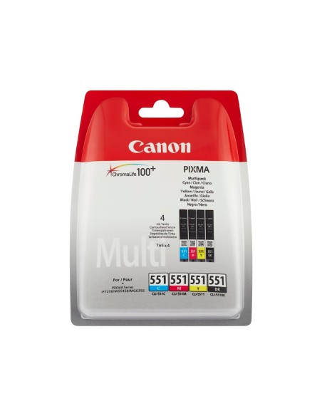6509B008 CARTUCHO CANON CLI-551 MULTIPACK 344 PG.