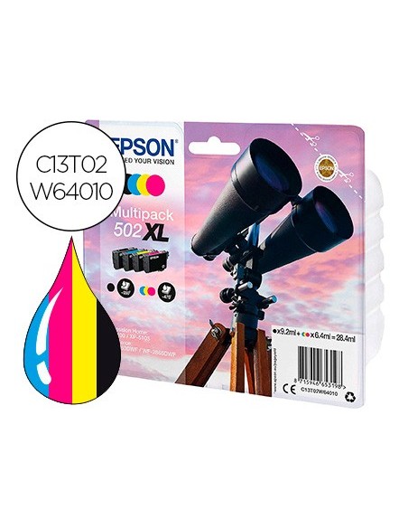 C13T02W64010 CARTUCHO EPSON XP-5105 502XL MULTIPACK 470 PG.