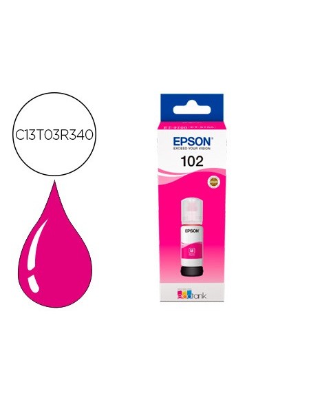 C13T03R340 TINTA EPSON ECOTANK 102 BOTE 70 ML MAG.6.000 PG.
