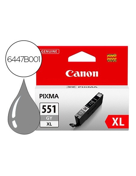 6447B001 CARTUCHO CANON 551XL GRIS 3350 PG.
