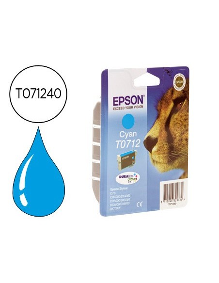 C13T07124012 CARTUCHO EPSON D78/DX4000 CIAN 245 PG.