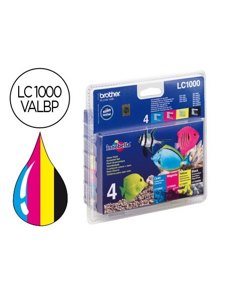 LC-1000VALBP CARTUCHO BROTHER RAINBOW PK. 500 PG.