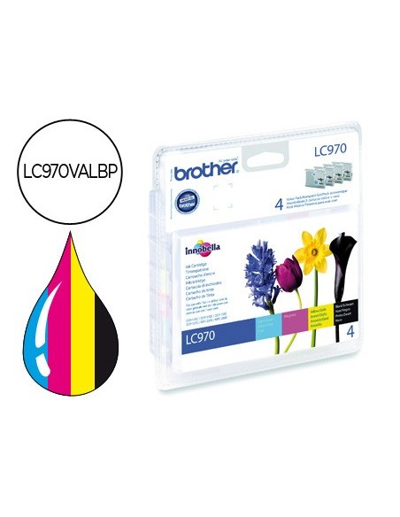 LC-970VALBP CARTUCHO BROTHER RAINBOW PK. 350 PG.