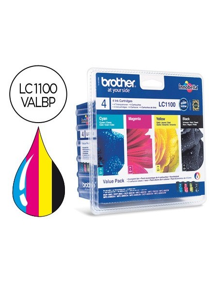 LC-1100VALBP CARTUCHO BROTHER RAINBOW PK. 450 PG.