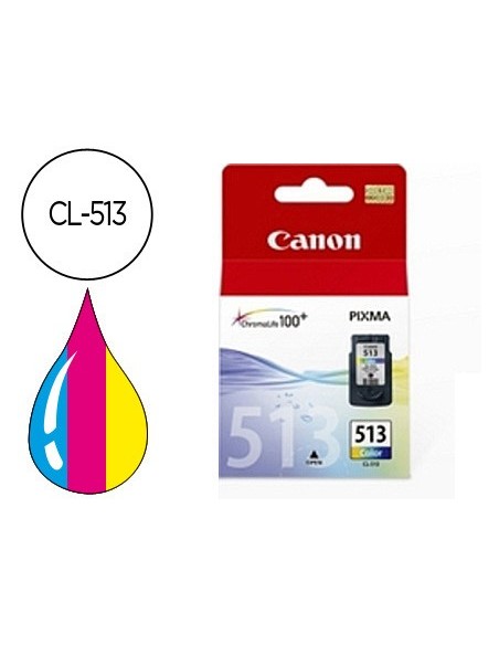 2971B001 CARTUCHO CANON CL-513 TRICOLOR 350 PG.