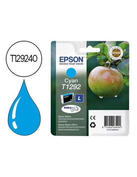 C13T12924012 INK-JET EPSON T1292 STYLUS SX420W/425W CYAN -170PG.