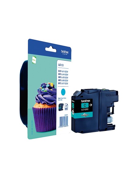 LC-123CBP CARTUCHO BROTHER CIAN 600 PG.