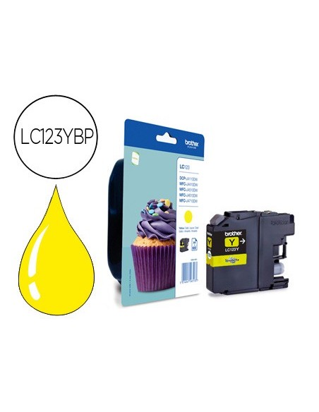 LC-123YBP CARTUCHO  BROTHER AM. 600 PG.