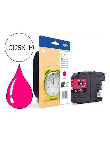 LC-125XLM CARTUCHO BROTHER MAG ALTA CAP. 1200 PG.