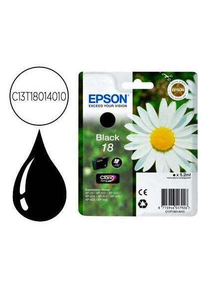 C13T18014010 CARTUCHO EPSON XP-102/205/305/405 T1801 NG. 175 PG.