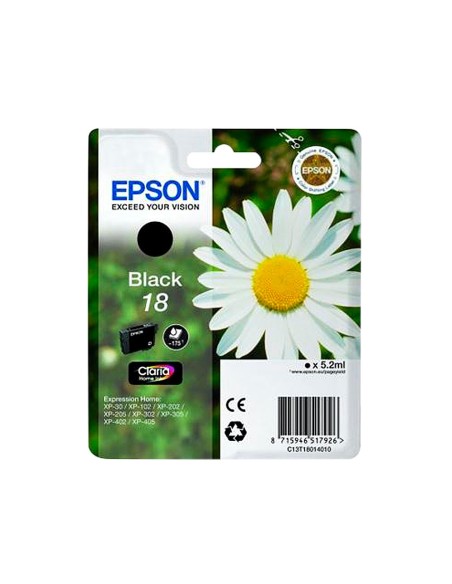 C13T18014010 CARTUCHO EPSON XP-102/205/305/405 T1801 NG. 175 PG.