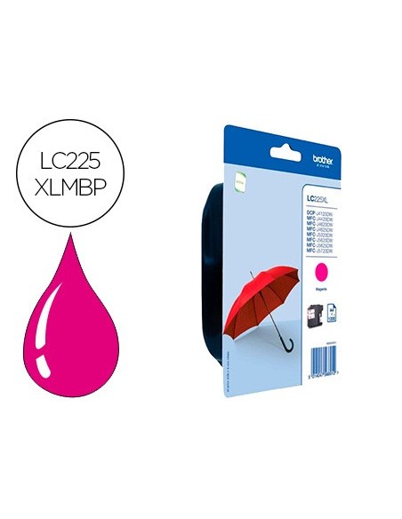 LC-225XLMBP CARTUCHO BROTHER MAG. ALTA CAP. 1200 PG.