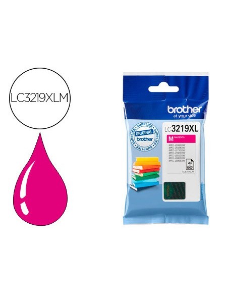 LC-3219XLM CARTUCHO BROTHER MAG. ALTA CAP, 1500 PG.