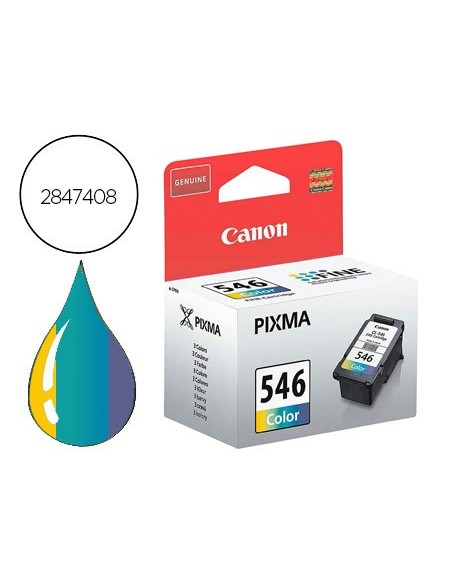 8289B001 CARTUCHO CANON CL-546 TRICOLOR 180 PG.