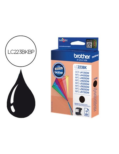 LC-223BKBP CARTUCHO BROTHER NG. ALTA CAP. 550 PG.