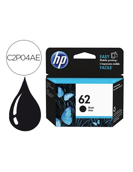 C2P04AE CARTUCHO HP Nº 62 NG. 200 PG.
