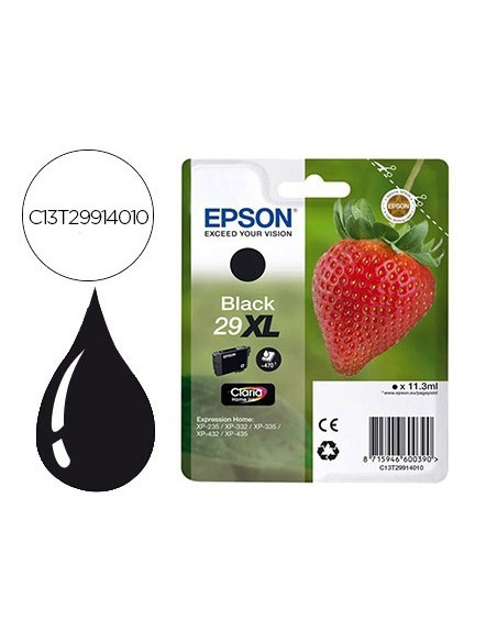 C13T29914010 CARTUCHO EPSON XP-435/330 29XL NG. 450 PG.