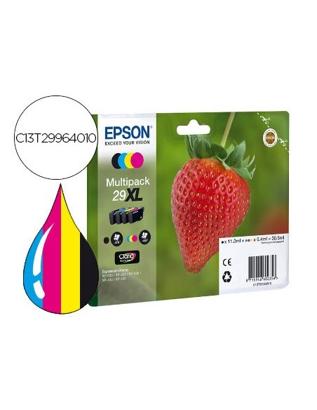 C13T29964010 CARTUCHO EPSON XP-435/330 29XL MULTIPACK 450 PG.