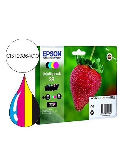 C13T29864010 CARTUCHO EPSON XP435/330 29 MULTIPACK 175 PG.