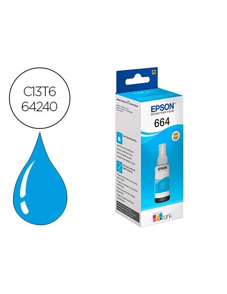 C13T664240 EPSON ECOTANK L355/L555 BOTE CIAN