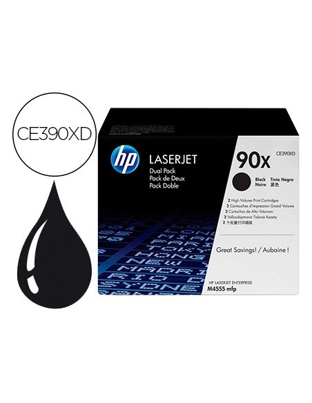 CE390XD TONER HP Nº 90X NG. PK 2UD. 24000 PG.